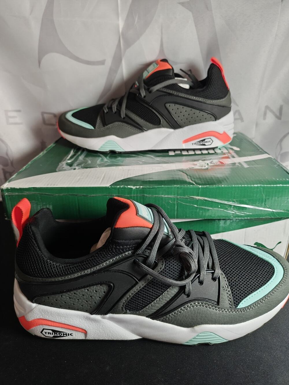 Puma $130 Men's 9 Blaze Of Glory Reverse Classics Black / Steel Gray Sneakers
